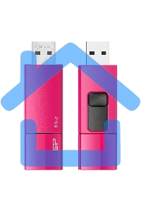 Флешка USB R/W 64 Gb Silicon Power Blaze B05, USB 3.0, Розовый