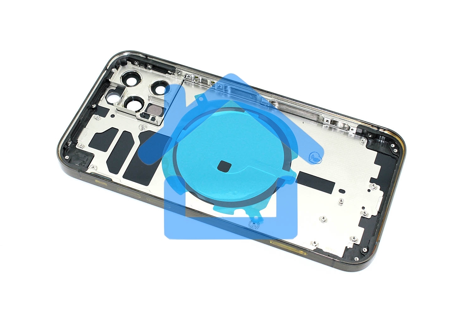 Задняя крышка (корпус) в сборе с рамкой для Apple iPhone 12 Pro черный