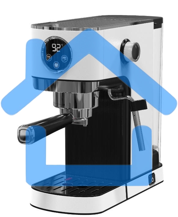 Кофеварка рожковая Korting KCM 1003 EW белый, исп. кофе - молотый, 1.2 л, 1350 Вт, 20 бар.