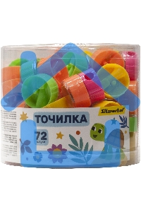Точилка для карандашей ручная Silwerhof 191082 Веселые друзья, 1 отверстие, пластик, ассорти