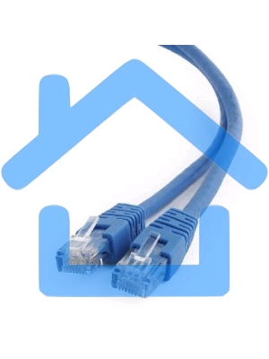 Патч-корд UTP Cablexpert кат.6, 0.25м, литой, многожильный, синий