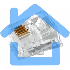 Джек телеф. 6P-4C (уп.100шт) Rexant 05-1012