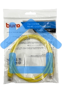 Патч-корд Buro cat5E 1м желтый RJ-45 (m)-RJ-45 (m)
