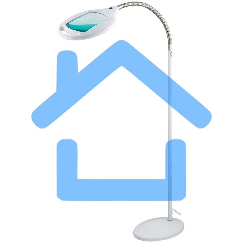 Лупа напольная Rexant, 3D, с подсветкой 42 LED, белая 31-0512