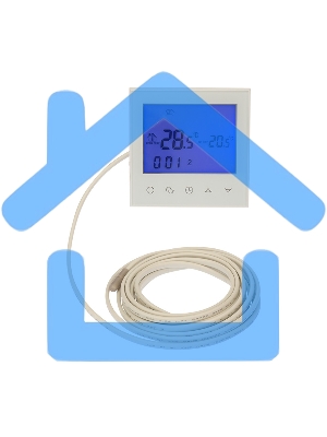 Терморегулятор с автоматическим программированием и сенсорными кнопками R100W (белый) Rexant