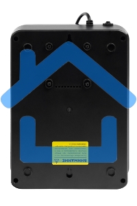 Источник бесперебойного питания SMARTWATT UPS SAFE PRO 1000 черный 1000/600 ВА/Вт, линейно-интерактивный, напольный/настенный, LED индикация, Shuko CEE7/4 - 8 шт. (4 шт. с резервным питанием, 4 шт. - сетевой фильтр)