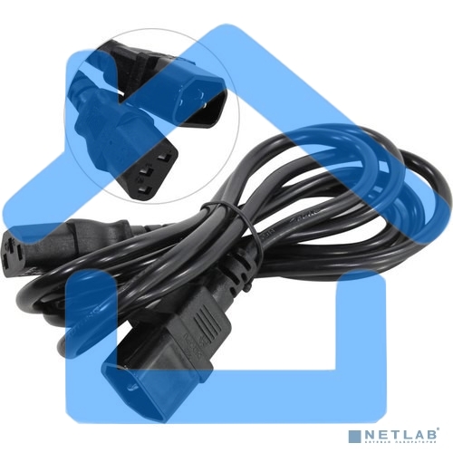 Кабель монитор-компьютер (UPS->уст-во) ExeGate Power EC-1,8P (С13->С14) VDE-250V-3*0,75-CU,10A, 1.8м
