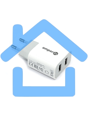 Блок питания (сетевой адаптер) Amperin 5V/2.4A 2USB (YDS-TC012-200)