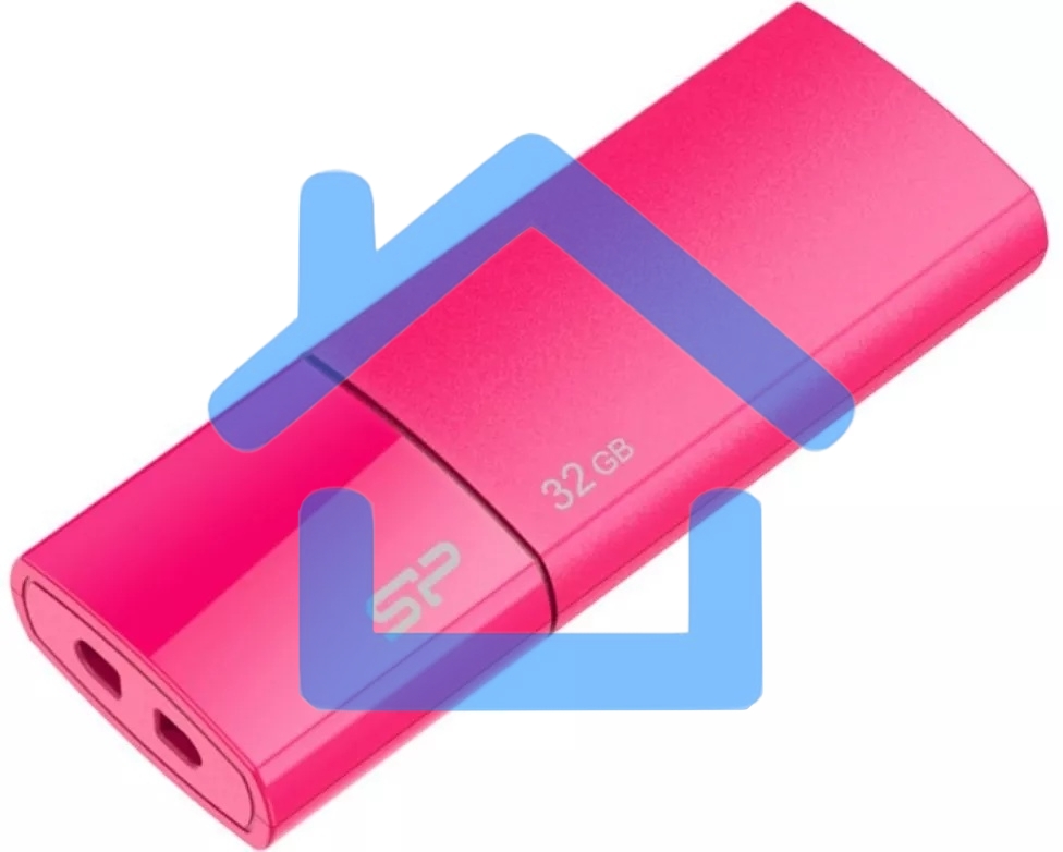 Флешка USB R/W 32Gb, Silicon Power Ultima U05, USB 2.0, Розовый