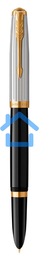 Ручка перьевая Parker 51 Premium (CW2169030) Black St.Steel GT F сталь нержавеющая, подарочная коробка
