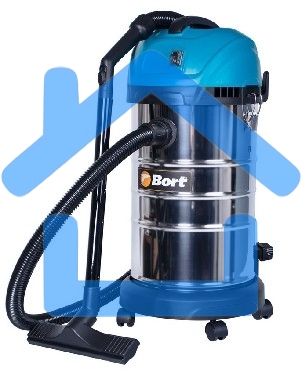 Строительный пылесос Bort BSS-1630-SmartAir 91272294 1600 Вт, вместимость 30 л, 45 л/сек, 7 кг, набор аксессуаров 7 шт