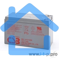 Аккумулятор CSB GPL1272 F2FR (12V 7.2Ah )