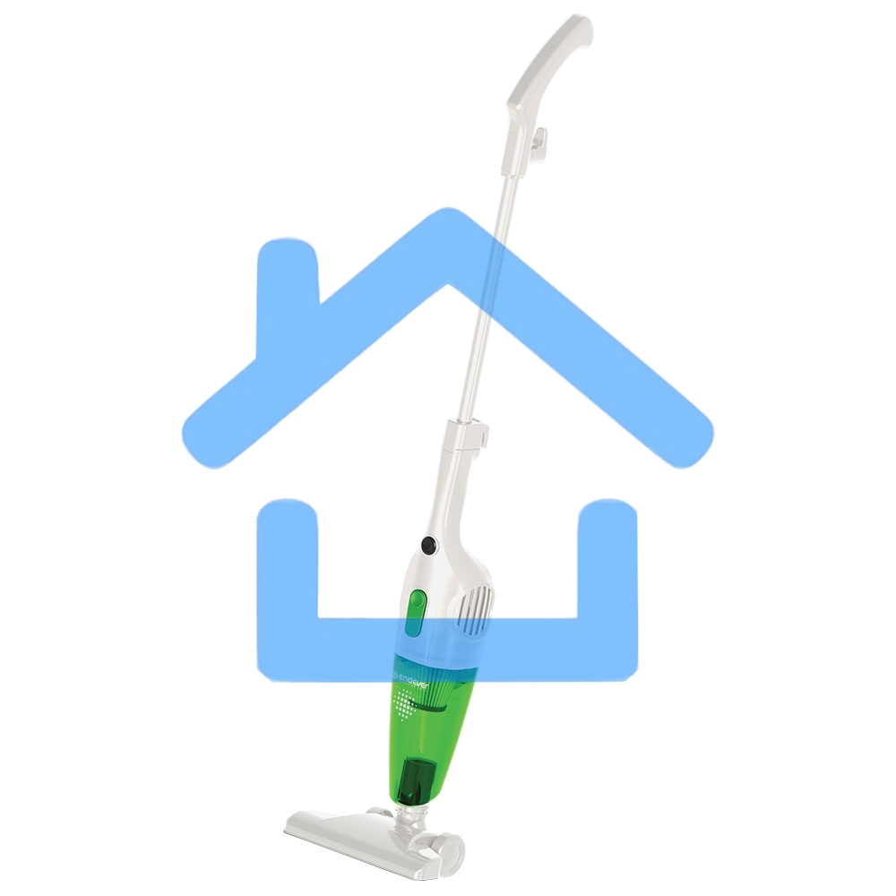 Пылесос вертикальный циклонного типа Endever SkyClean VC-279, белый/зеленый, мощность 700 Вт, циклонная система фильтрации, 6 шт/уп