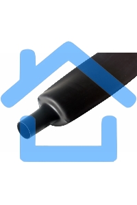 Термоусаживаемая трубка Rexant 80,0/40,0 мм, черная, упаковка 10 шт. по 1 м