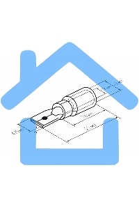 Клемма плоская изолированная термоусаживаемая штекер 6.35 мм 0.5-1.5 мм² РПи-п-т 1.5-(6.3)) красный Rexant