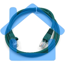 Патч-корд Buro cat5E 1м зеленый RJ-45 (m)-RJ-45 (m)