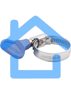 Хомуты металлические элемент крепления с формой ключа 20-35 мм, 50 шт. Сибртех