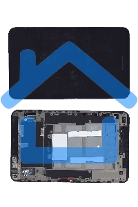 Модуль (матрица + тачскрин) для Asus PadFone mini station черный с рамкой