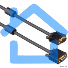 Удлинитель монитор - SVGA card (15M -15F) 1.8м 2 фильтра ExeGate позол. разъемы, экран