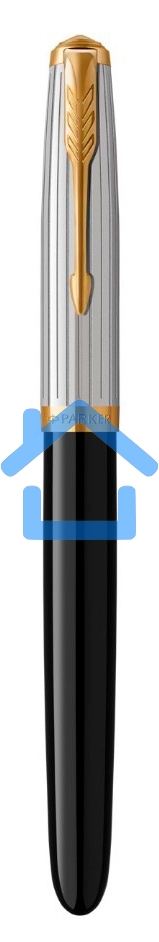 Ручка перьевая Parker 51 Premium (CW2169030) Black St.Steel GT F сталь нержавеющая, подарочная коробка