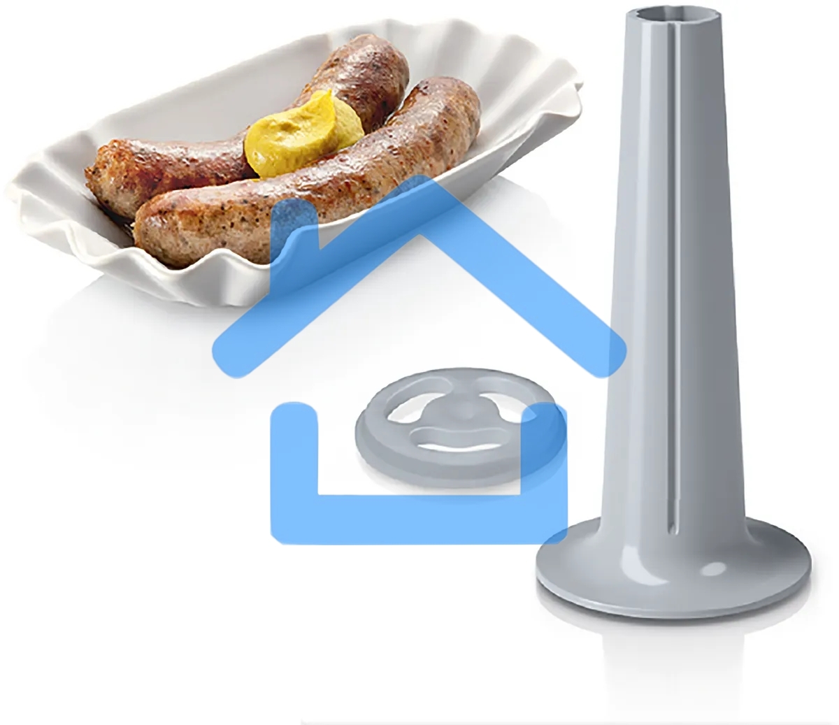 Мясорубка электрическая Bosch MFW67440 2000Вт черный/серебристый