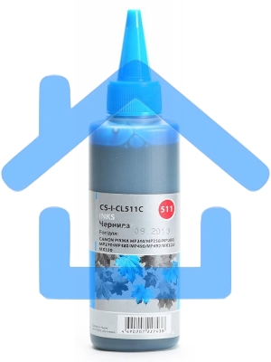 Чернила Cactus CS-I-CL511C голубой (100мл) Canon PIXMA MP240/MP250/MP260/MP270/MP4800