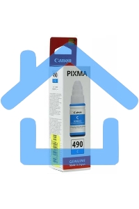 Чернила Canon GI-490C 0664C001 голубой (70 мл) для Canon Pixma G1400/2400/3400