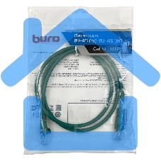 Патч-корд Buro cat5E 1м зеленый RJ-45 (m)-RJ-45 (m)