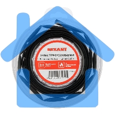 Трубка термоусаживаемая 4.0/2.0мм черный ролик 2.44м Rexant 29-0016