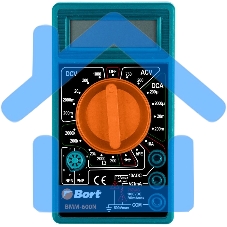 МультиметрBort BMM-600N 91271167 Диапазон постоянного напряжения 0-1000 тип, диапазонпостоянного тока 0-10 тип, диапазонпеременного напряжения 0-750 тип, 0.1 кг