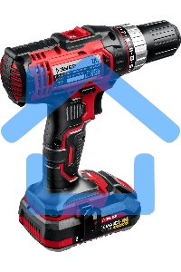 Дрель-шуруповерт ЗУБР ДШЛ-185-22, Аккумуляторная, 18В, 2 АКБ, Кейс