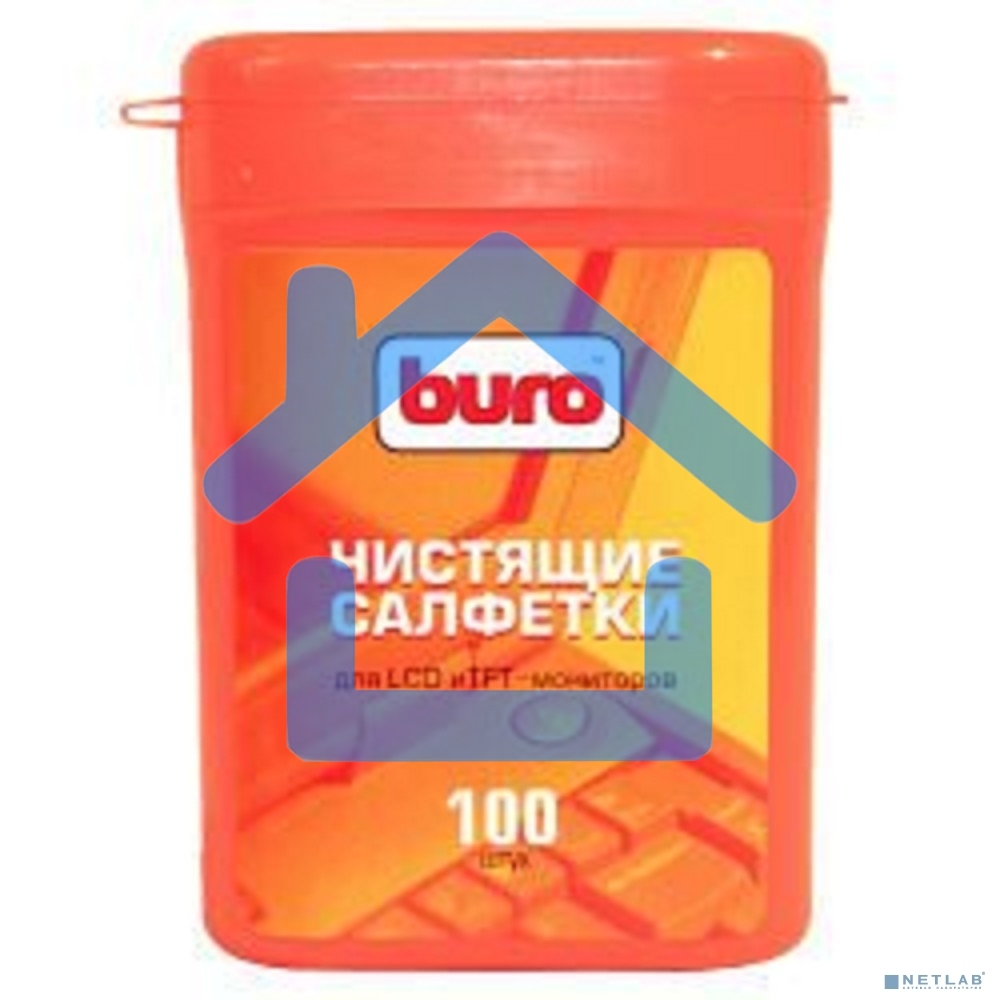 Салфетки Buro BU-tft для экранов ЖК мониторов туба 100шт влажных