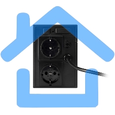 Источник бесперебойного питания SMARTWATT UPS UNI 450 черный 450/250 ВА/Вт, линейно-интерактивный, напольный, LED индикация, Shuko CEE7/4 - 2 шт.