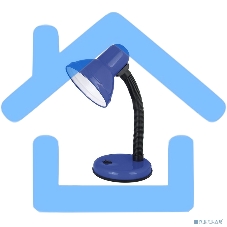 Светильник UF-301P С06 настол. 230В 60Вт син. Ultraflash 12369