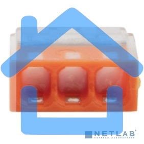 Экспресс-клемма с пастой Rexant СМК 2273-243, 3-проводная 0.5-2.5 мм², прозрачная, блистер (5 шт./уп.)