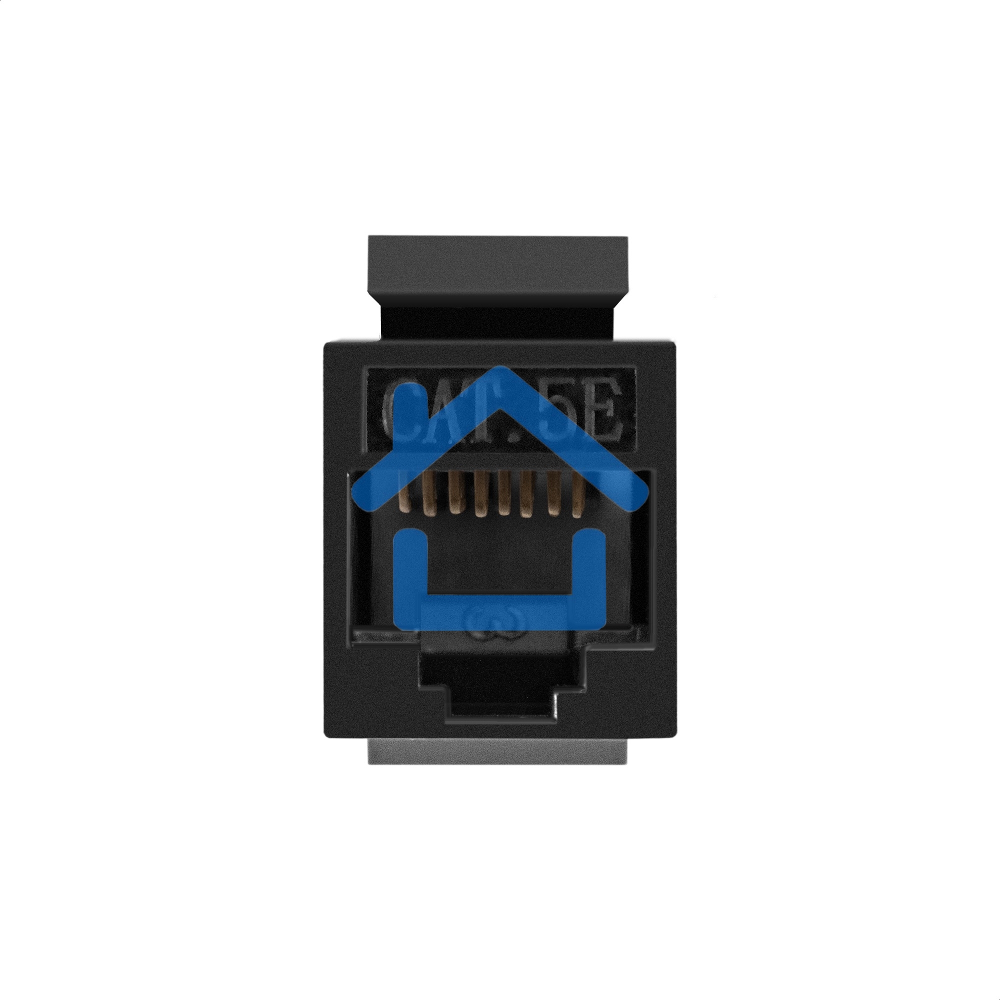 Модуль проходной ExeGate CP45-KJ-UC5e (RJ45-RJ45 формата Keystone Jack, Кат.5e, неэкранированный)