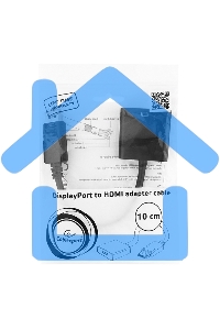 Переходник DisplayPort - HDMI Cablexpert A-DPM-HDMIF-002, 20M/19F, пакет