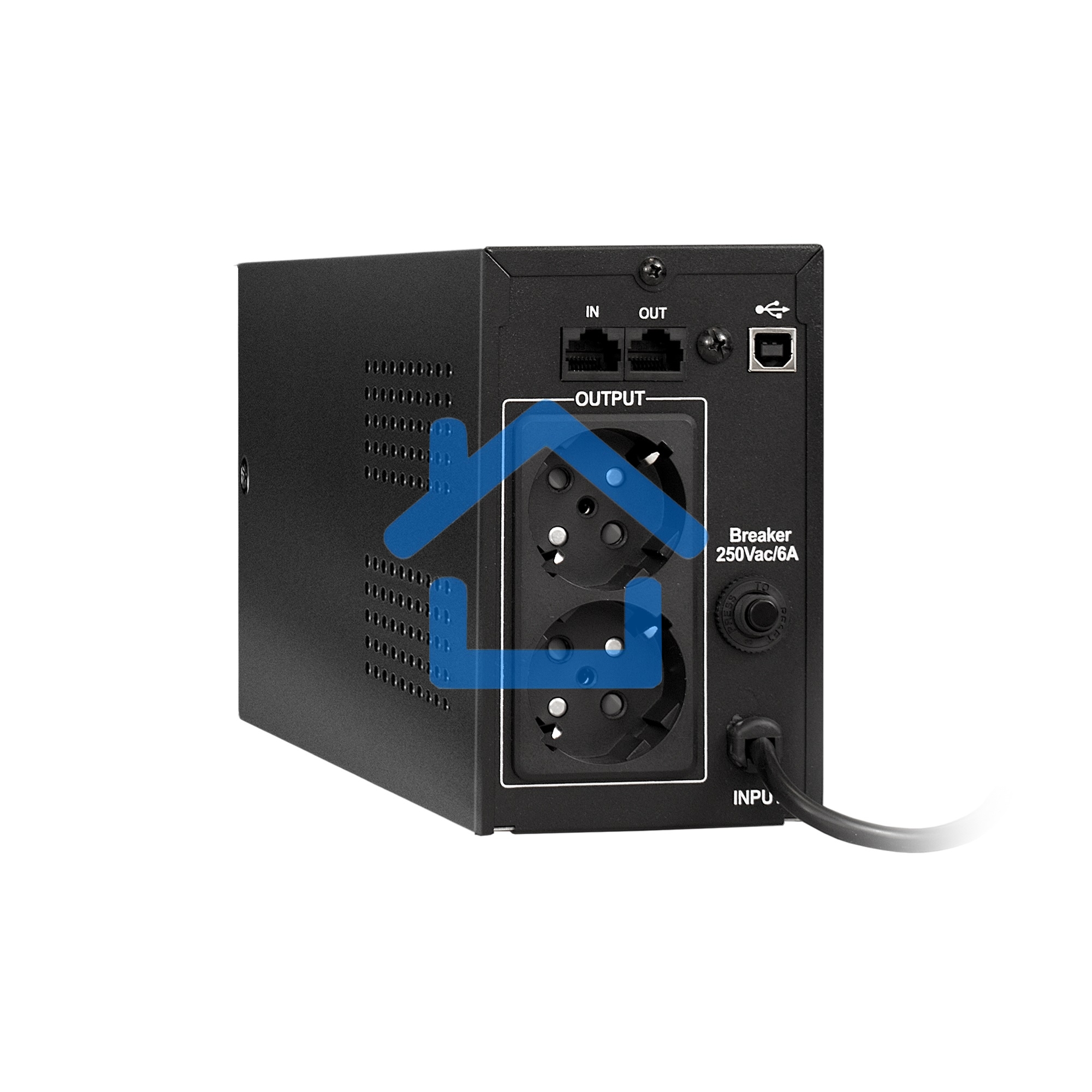 Источник бесперебойного питания ExeGate EP285580RUS SpecialPro Smart LLB-600.LCD.AVR.EURO.RJ.USB 600VA/360W, LCD, AVR, 2 евророзетки, RJ45/11, USB, черный
