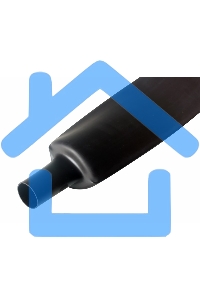 Термоусаживаемая трубка Rexant 60,0/30,0 мм, черная, упаковка 10 шт. по 1 м