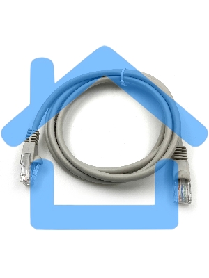 Патч-корд Buro cat5E 1.5м серый RJ-45 (m)-RJ-45 (m)
