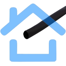 Трубка термоусаживаемая 4.0/2.0мм черный ролик 2.44м Rexant 29-0016