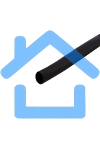 Трубка термоусаживаемая 4.0/2.0мм черный ролик 2.44м Rexant 29-0016