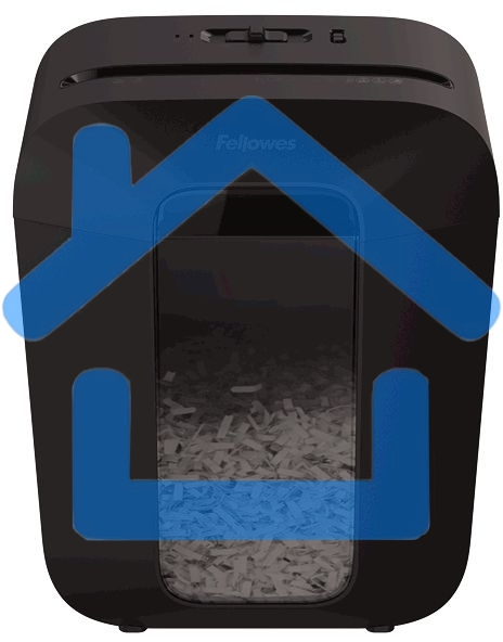 Шредер Fellowes PowerShred LX50 черный (секр.P-4)/перекрестный/9лист./17лтр./скрепки/скобы/пл.карты