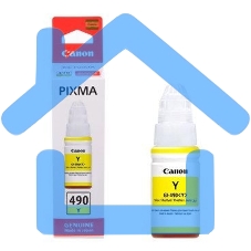 Чернила Canon GI-490Y 0666C001 желтый для Canon Pixma G1400/2400/3400 (70мл)