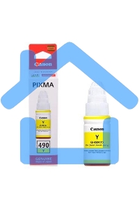 Чернила Canon GI-490Y 0666C001 желтый для Canon Pixma G1400/2400/3400 (70мл)