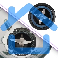 Блендер стационарный Kitfort KT-1394 550Вт серебристый