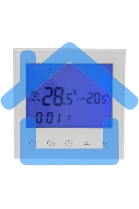 Терморегулятор с автоматическим программированием и сенсорными кнопками R100W (белый) Rexant