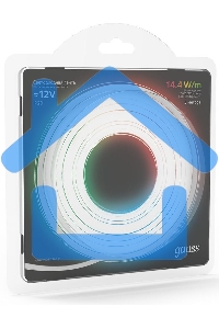 Лента светодиодная Gauss 312000414 LED 5050/60-SMD 14.4W 12V DC RGB блистер 5м