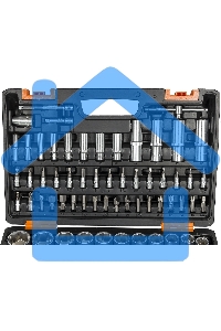 Набор инструментов 1/2дюйм; 1/4дюйм CrV пластик. кейс (94 предм.) Вихрь 73/6/7/5