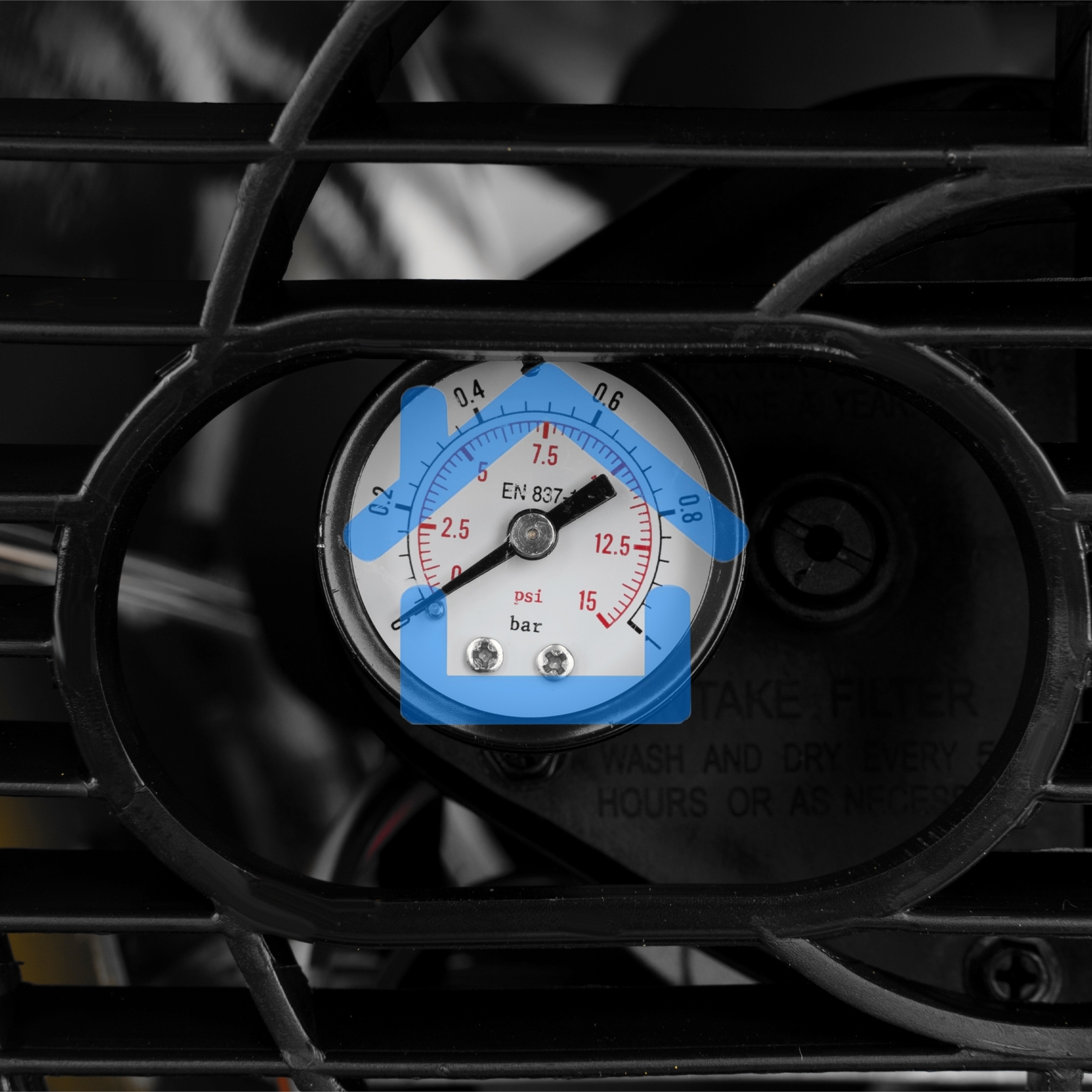 Дизельная тепловая пушка Denzel DHG-45i, 45 кВт, 1000 м3/ч, прямой нагрев, электронный термостат